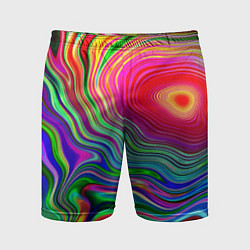 Мужские спортивные шорты Expressive pattern Neon