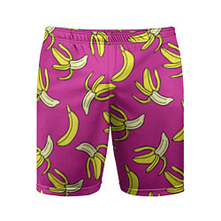 Шорты спортивные мужские Banana pattern Summer Color, цвет: 3D-принт