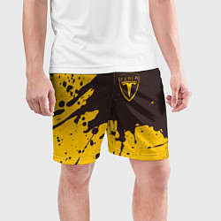 Шорты спортивные мужские TESLA Брызги, цвет: 3D-принт — фото 2