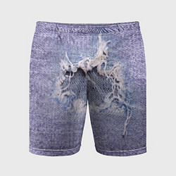 Шорты спортивные мужские Hole in jeans - Rag, цвет: 3D-принт