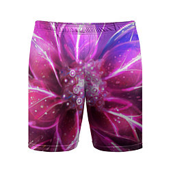 Мужские спортивные шорты Неоновый Цветок Neon Flower