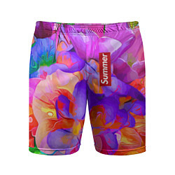 Мужские спортивные шорты Красочный цветочный паттерн Лето Colorful Floral P