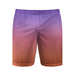 Мужские спортивные шорты Трендовый красно-фиолетовый градиент