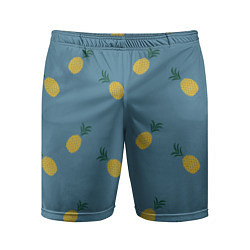 Шорты спортивные мужские Pineapplы, цвет: 3D-принт