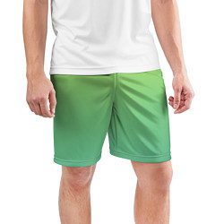 Шорты спортивные мужские Shades of Green GRADIENT, цвет: 3D-принт — фото 2