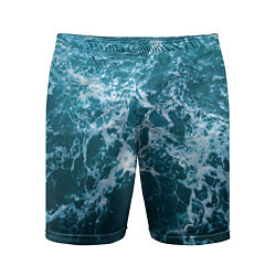 Шорты спортивные мужские Blue ocean, цвет: 3D-принт