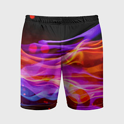 Шорты спортивные мужские Abstract colorful waves, цвет: 3D-принт