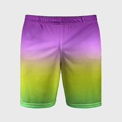 Шорты спортивные мужские Multicolored Ombre gradient, цвет: 3D-принт