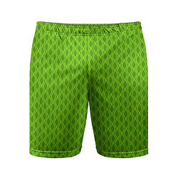 Мужские спортивные шорты Зеленые ячейки текстура