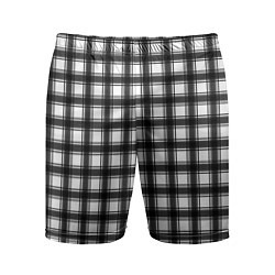 Мужские спортивные шорты Black and white trendy checkered pattern