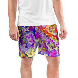 Шорты спортивные мужские Летняя мозаика, цвет: 3D-принт — фото 2