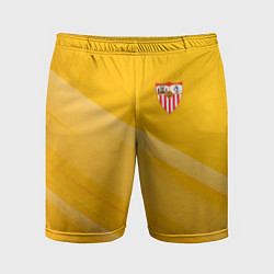 Мужские спортивные шорты Sevilla желтая абстракция