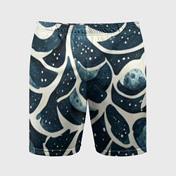 Шорты спортивные мужские Загадочные космические узоры, цвет: 3D-принт