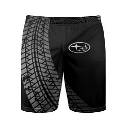 Мужские спортивные шорты Subaru tire tracks
