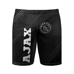 Мужские спортивные шорты Ajax sport на темном фоне: надпись, символ