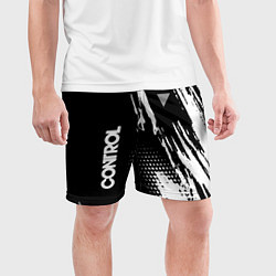 Шорты спортивные мужские Control Logo, цвет: 3D-принт — фото 2