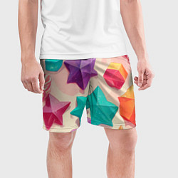 Шорты спортивные мужские Сладости в стиле аниме, цвет: 3D-принт — фото 2