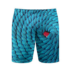 Шорты спортивные мужские Спираль - минимализм, цвет: 3D-принт