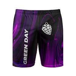 Мужские спортивные шорты Green Day violet plasma