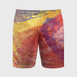 Шорты спортивные мужские Абстрактные паттерны, цвет: 3D-принт