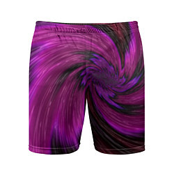 Шорты спортивные мужские Фиолетовый вихрь, цвет: 3D-принт