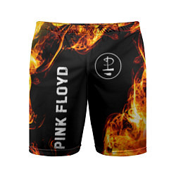 Мужские спортивные шорты Pink Floyd и пылающий огонь