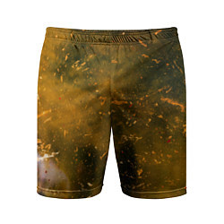 Мужские спортивные шорты Чёрный туман и золотые краски