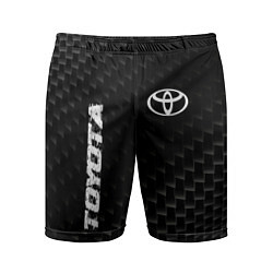 Мужские спортивные шорты Toyota карбоновый фон