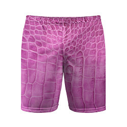 Шорты спортивные мужские Кожа - текстура - pink, цвет: 3D-принт