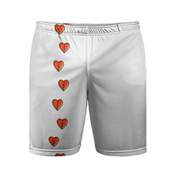 Мужские спортивные шорты Дорожка разбитых сердец - светлый