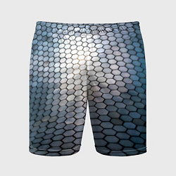 Шорты спортивные мужские Кольчуга доспехи среднивековья, цвет: 3D-принт