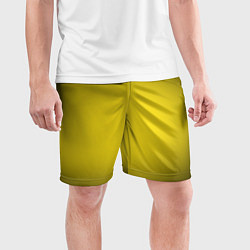 Шорты спортивные мужские Желтый градиент, цвет: 3D-принт — фото 2