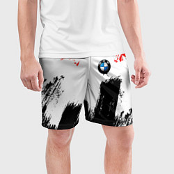 Шорты спортивные мужские BMW art, цвет: 3D-принт — фото 2
