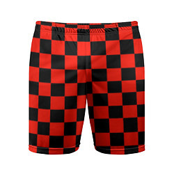 Шорты спортивные мужские Красный квадрат, цвет: 3D-принт