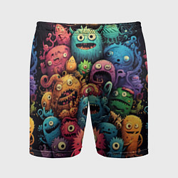 Мужские спортивные шорты Карнавал веселых монстриков