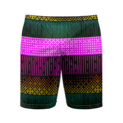 Шорты спортивные мужские Patterned stripes, цвет: 3D-принт