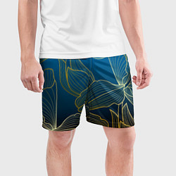 Шорты спортивные мужские Vanguard floral pattern, цвет: 3D-принт — фото 2