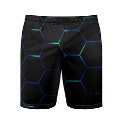 Шорты спортивные мужские Тёмный киберпанк, цвет: 3D-принт