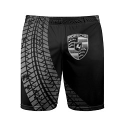Мужские спортивные шорты Porsche tire tracks