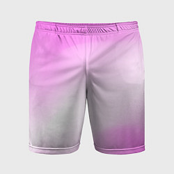 Шорты спортивные мужские Градиент розовый, цвет: 3D-принт
