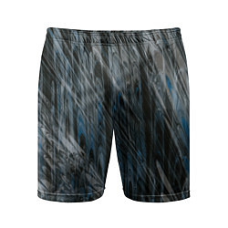 Шорты спортивные мужские Тёмные листы стёкол, цвет: 3D-принт