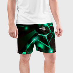 Шорты спортивные мужские Dead by Daylight разлом плит, цвет: 3D-принт — фото 2