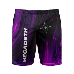Мужские спортивные шорты Megadeth violet plasma