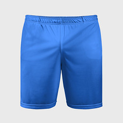Мужские спортивные шорты Однотонный неоновый синий цвет