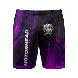 Шорты спортивные мужские Motorhead violet plasma, цвет: 3D-принт