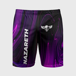 Шорты спортивные мужские Nazareth violet plasma, цвет: 3D-принт