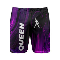 Шорты спортивные мужские Queen violet plasma, цвет: 3D-принт