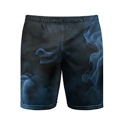 Мужские спортивные шорты Синий туман текстура от нейросети