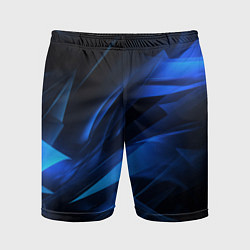 Мужские спортивные шорты Black blue texture