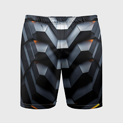Шорты спортивные мужские Объемная конструкция, цвет: 3D-принт